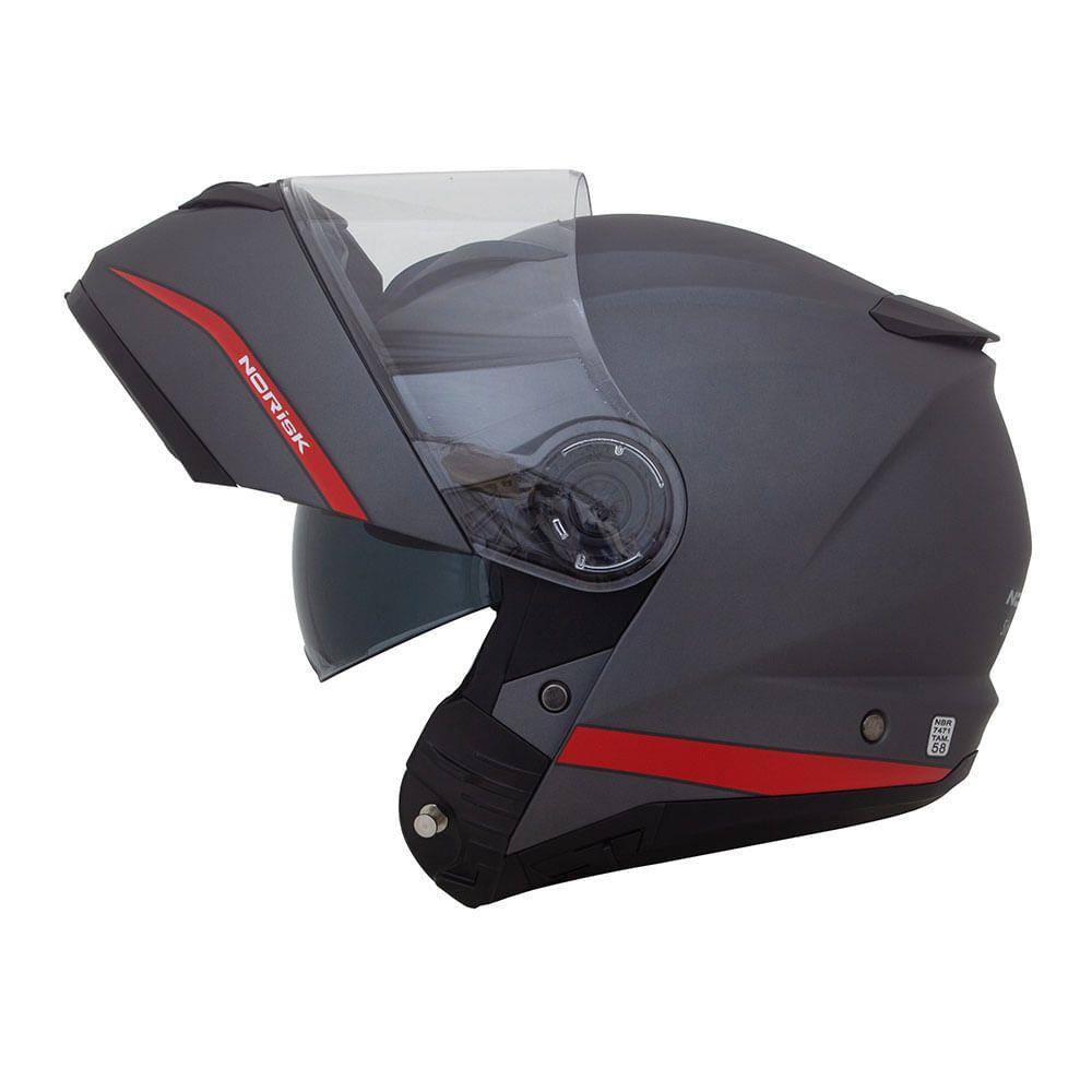 Capacete Norisk Force Simplicity Cinza Fosco | Extra