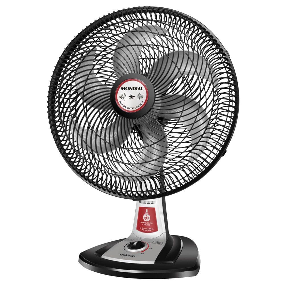 Ventilador de Mesa Mondial Turbo Tech Repelente Líquido 40cm 6 Pás 220V