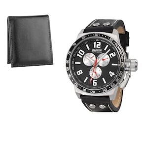 Relógio Magnum Sports Cronógrafo MA34950D Pulseira de Couro Preto