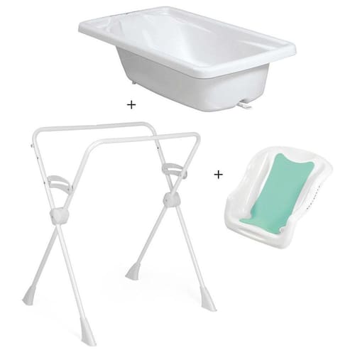 Kit Banheira Banho Bebê Rigída Branca Burigotto Com Suporte e Redutor é boa?