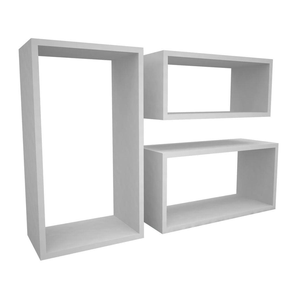 Kit Nicho Retangular Branco Mdf 15 Mm