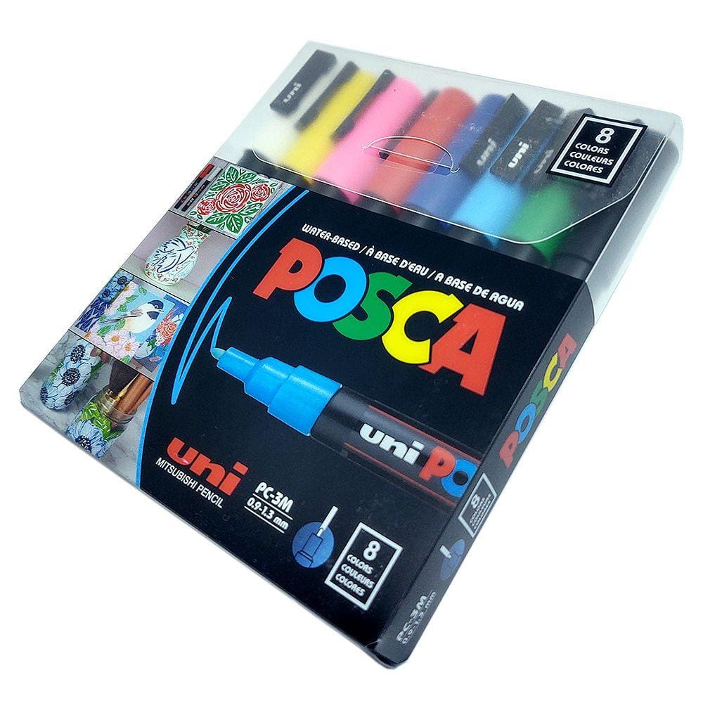 Caneta Posca Uni-ball PC-3M - 8 Cores