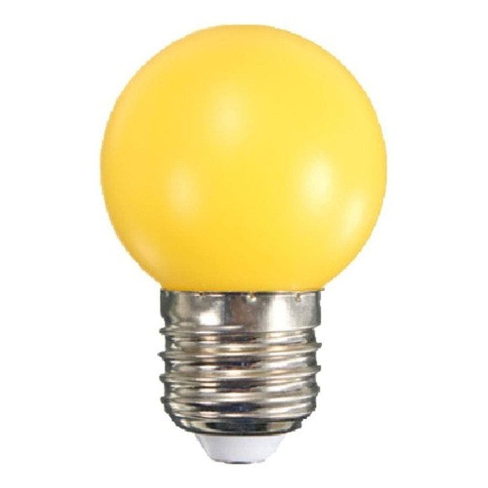 10 Peças - Lampada Led Bolinha 1w 127v E27 Colorida