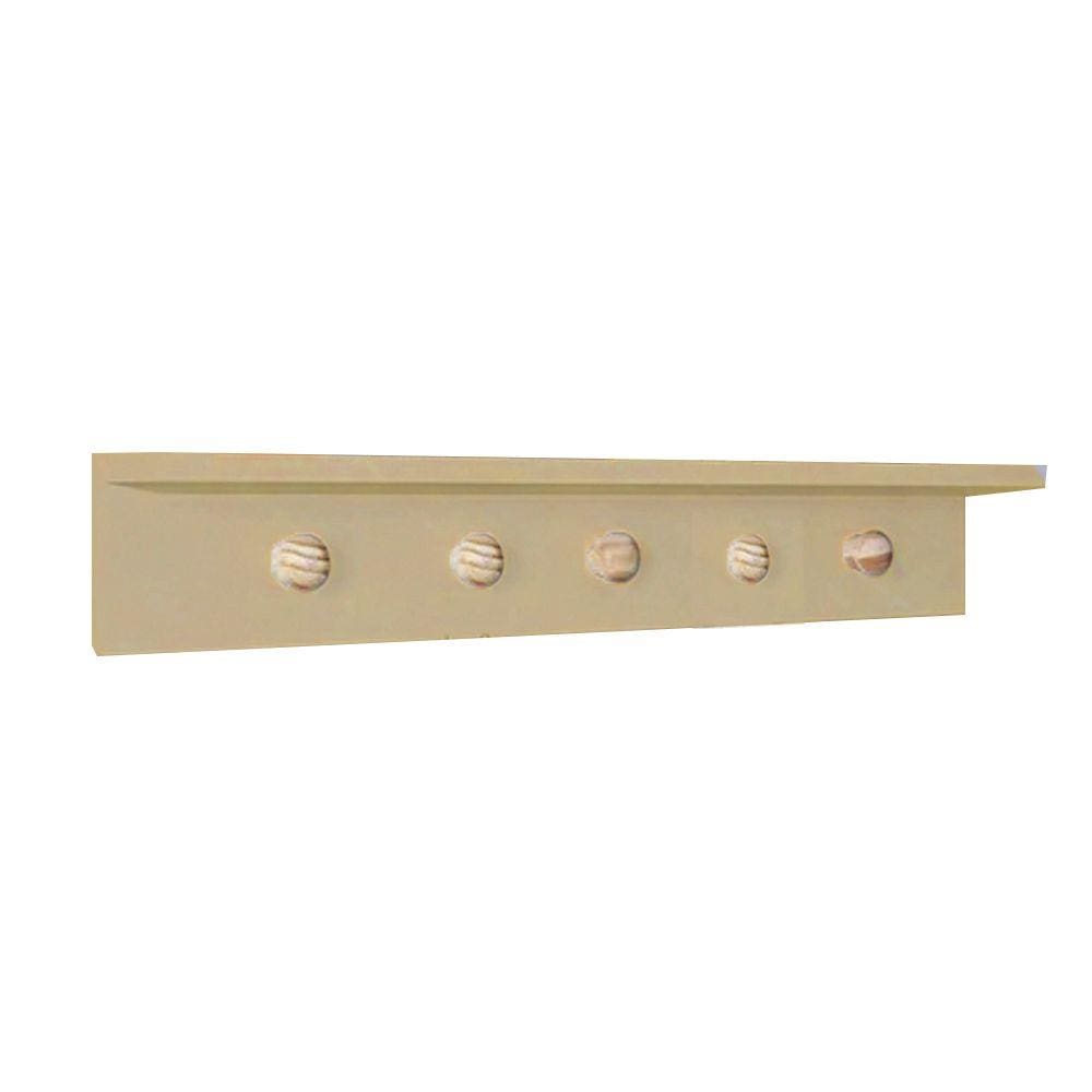 Cabideiro com Pendurador em Pinus - Natural