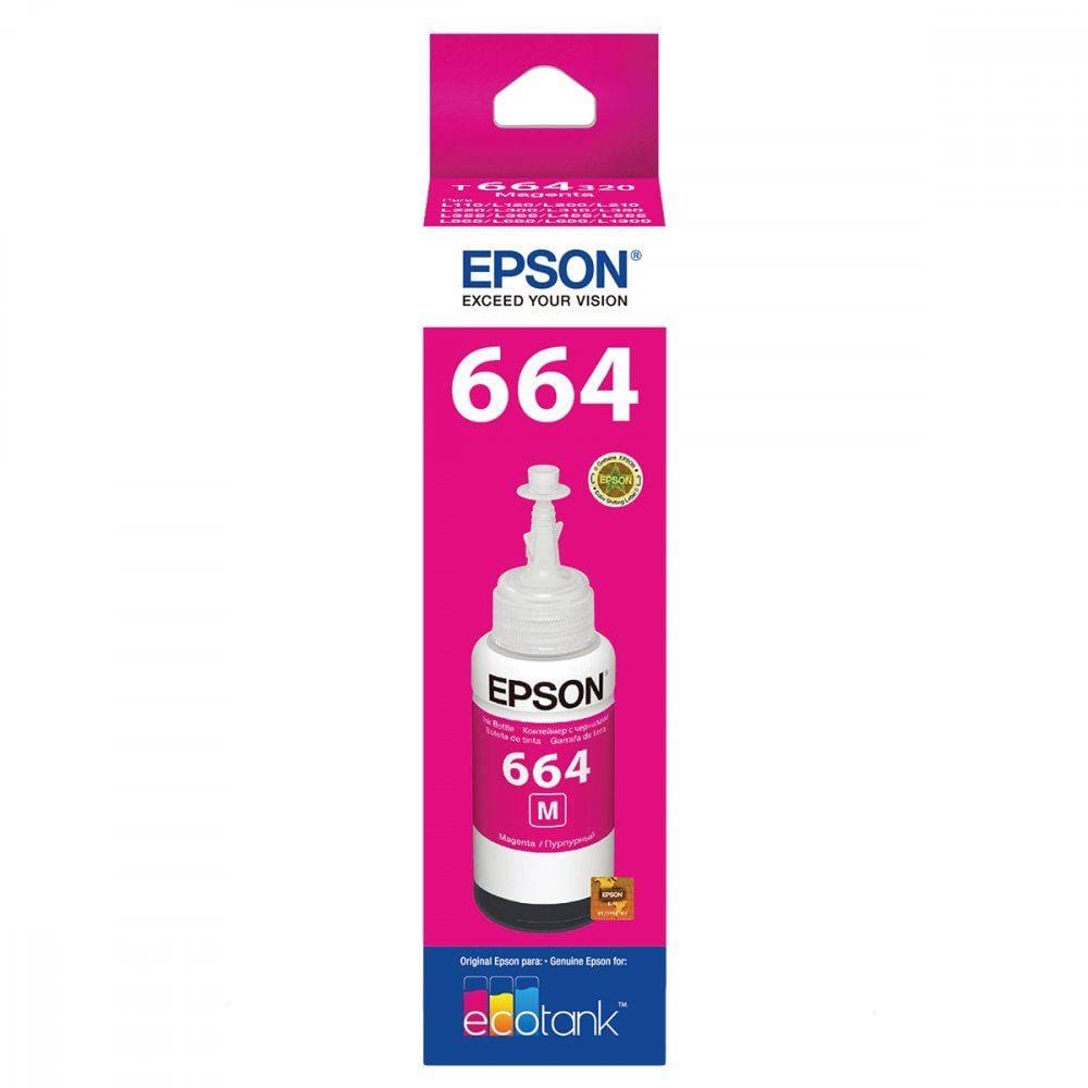 Refil de Tinta Epson 664 Magenta T664320