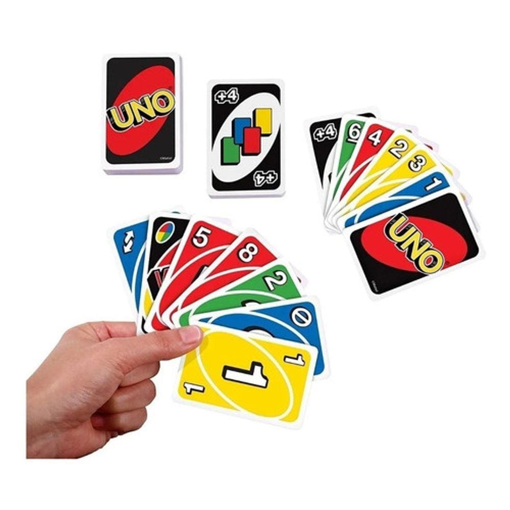 Jogo de Mesa Cartas Uno Minimalista Preto Original - Mattel