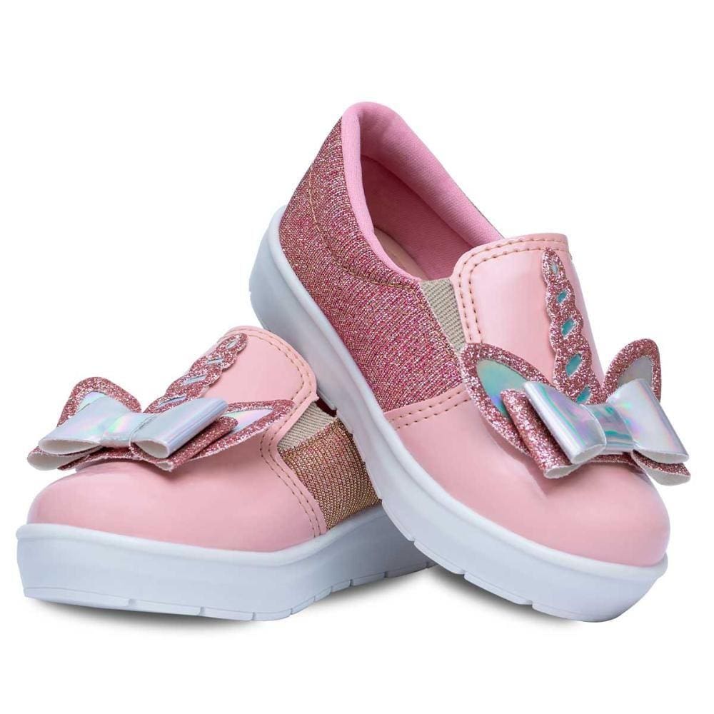Tenis Infantil Calce Facil Menina Iate Moda Unicornio 11.43