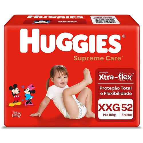 Fralda Huggies Supreme Care Hiper XXG 52 Unidades é boa?