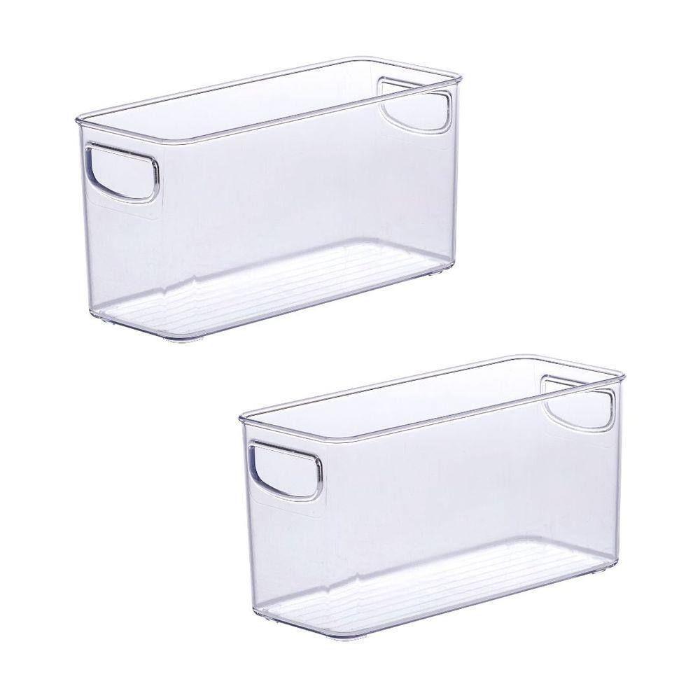 Kit 2 Organizador Diamond 25X10X13 CM Cristal Paramount