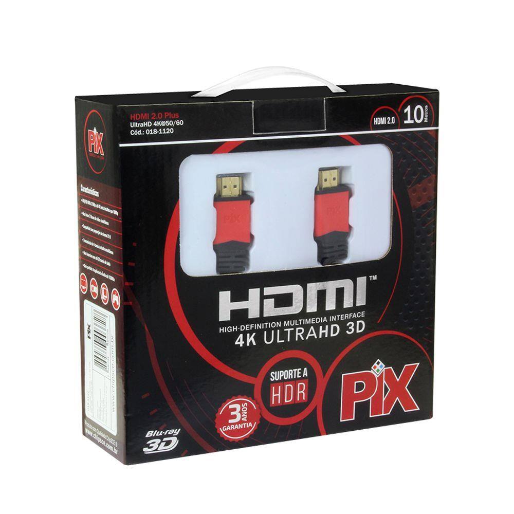 Cabo Hdmi 4K Plus 10M 2.0 Hdr Com Filtro