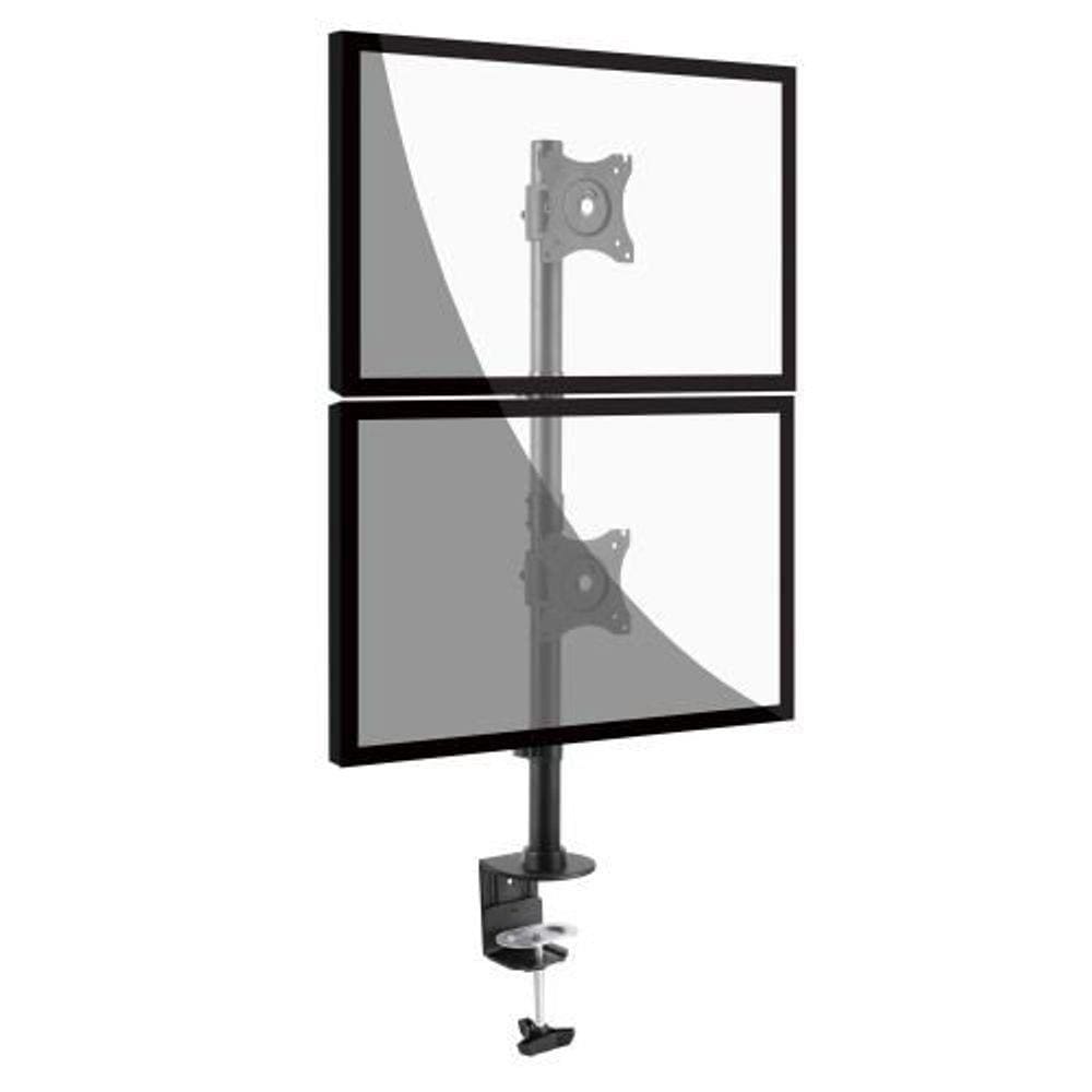 Suporte 2 Monitores Vertical com Morsa V1224C