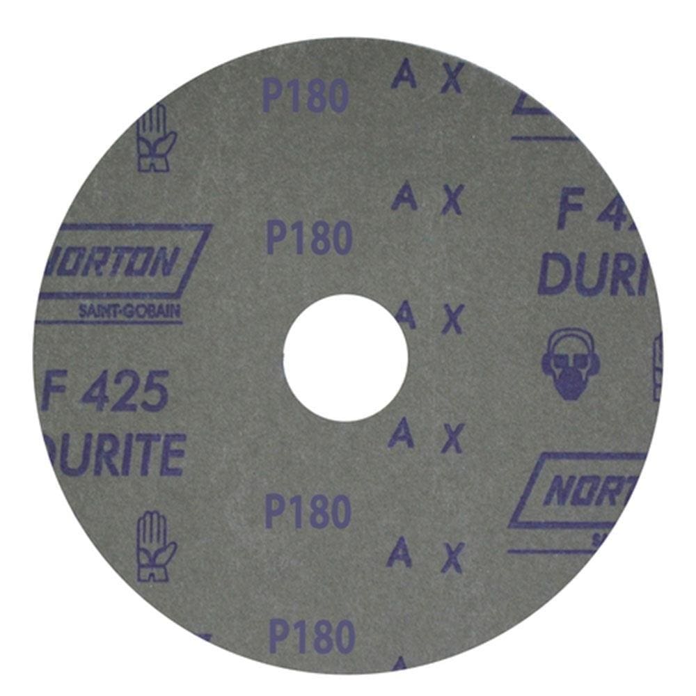 Disco Lixa Norton F425 G180 7P 180mm 10X1 - Embalagem com 10 Unidades