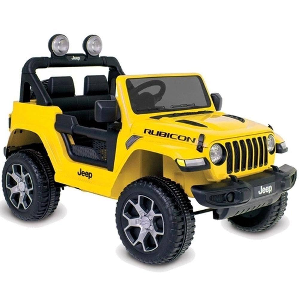 Carrinho Elétrico Jeep Wrangler (Amarelo) R/C Bandeirante