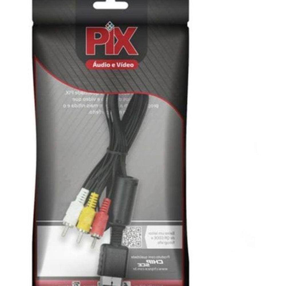 Cabo Rca Video Game Av Áudio E Video Ps1 Ps2 Ps3