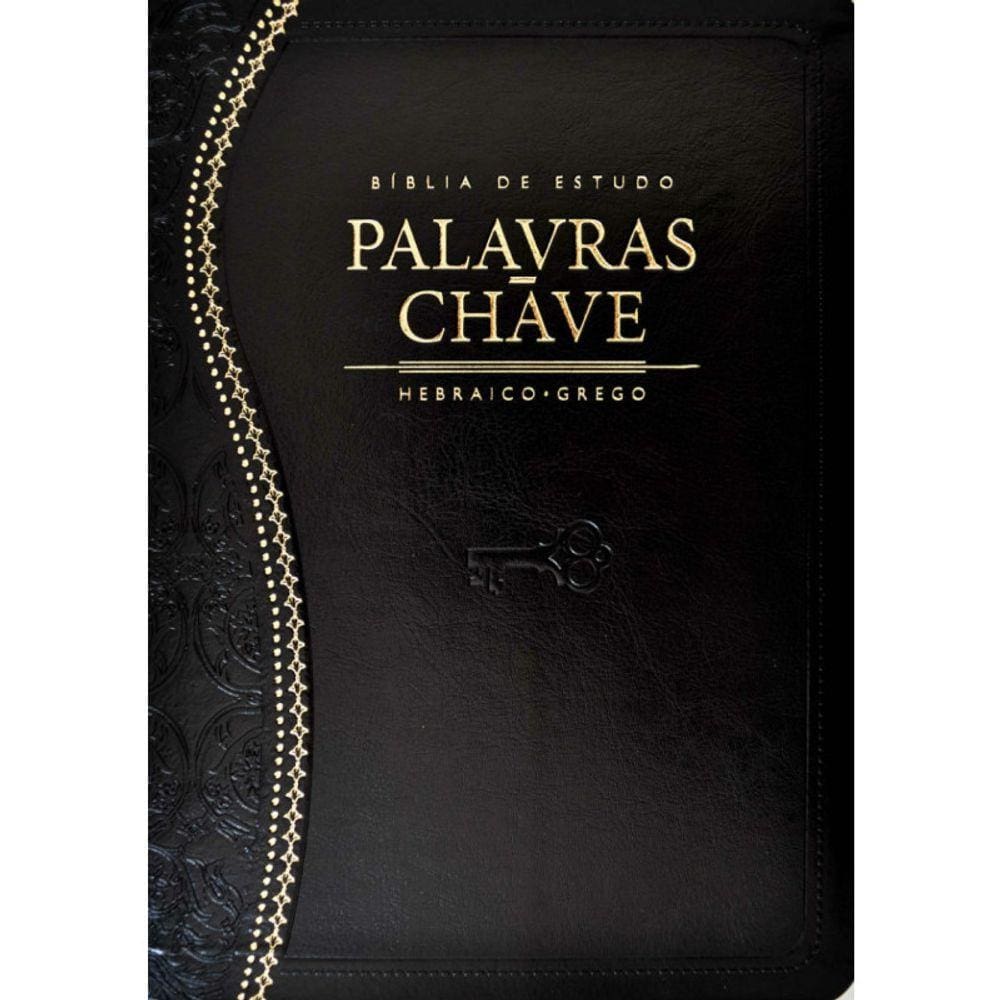 Biblia  Palavras Chave Preta Clássica luxo