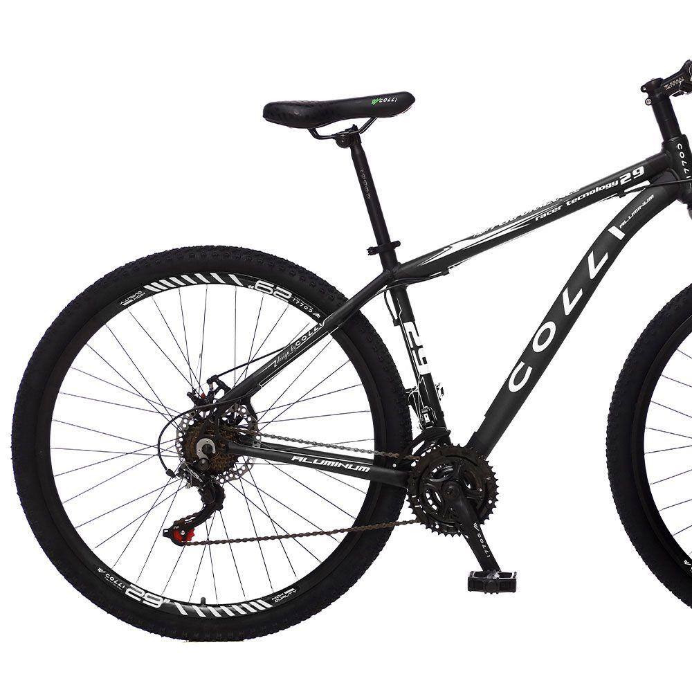 Bicicleta Colli Atalanta Aro 29 Preto Fosco 21 Marchas Freio a Disco | Extra