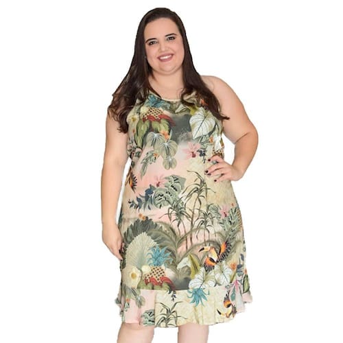 Vestido Plus Size Curto Alça de | Extra