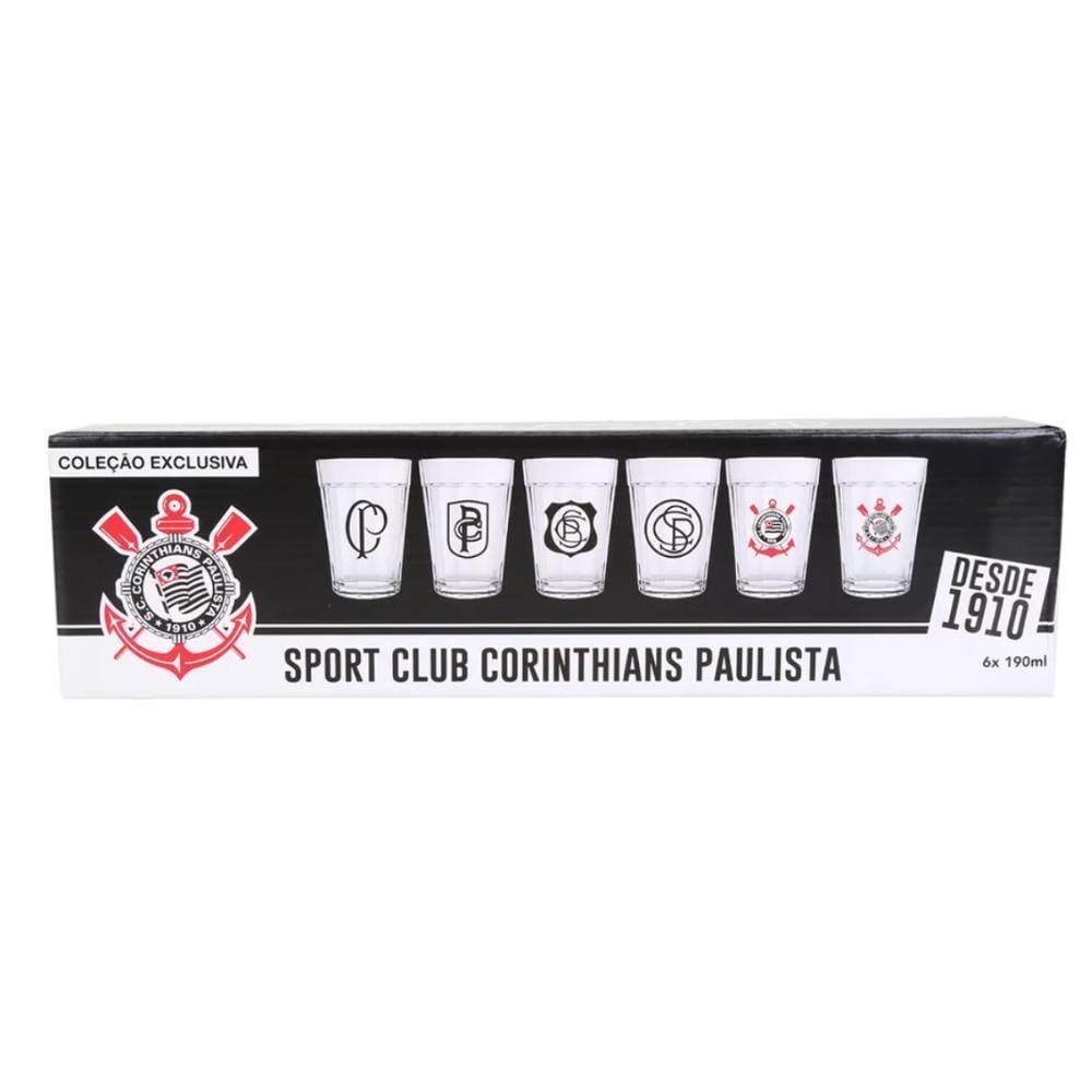 COPO AMERICANO 190 ML SANTOS LUVA COM 6 - COPO AMERICANO 190 ML SANTOS LUVA  COM 6 - CANECAS/COPOS