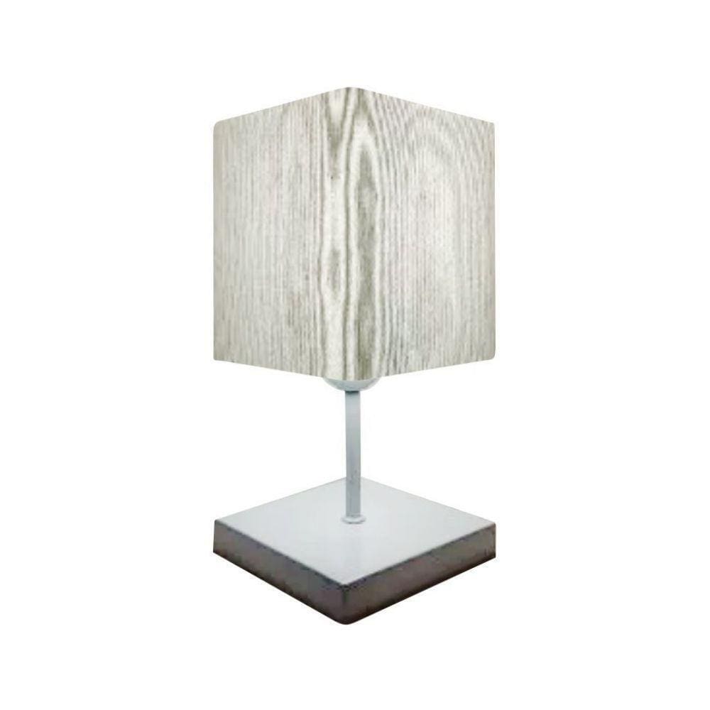 Abajur Cabeceira para Quarto Quadrado Bivolt Branco
