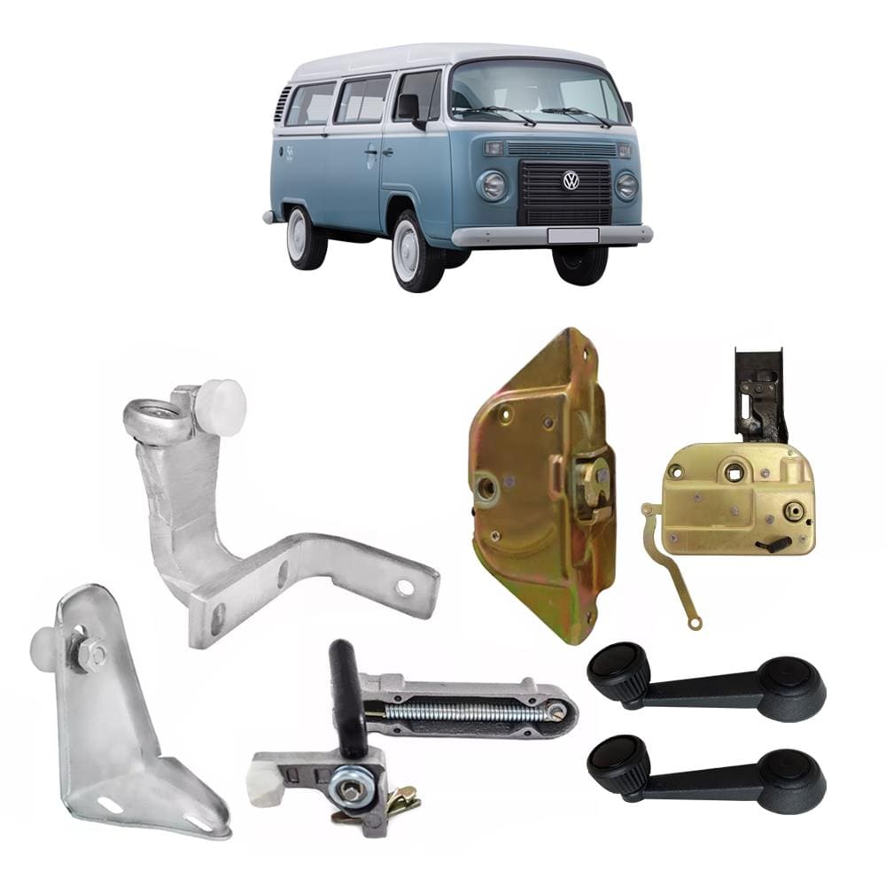 Kit Fechadura Guia Porta Central Correr Kombi Carat 98 A 13