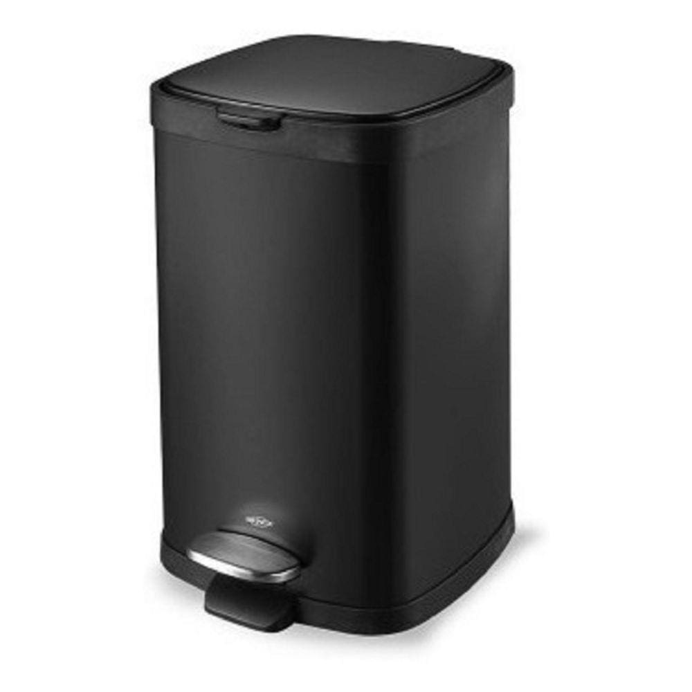 Lixeira Com Pedal E Balde Frame 12L Preto 3065/100