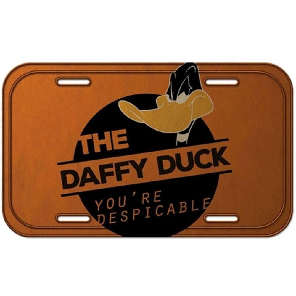 Placa Decorativa de Alumínio Patolino The Daffy Duck - 15x30