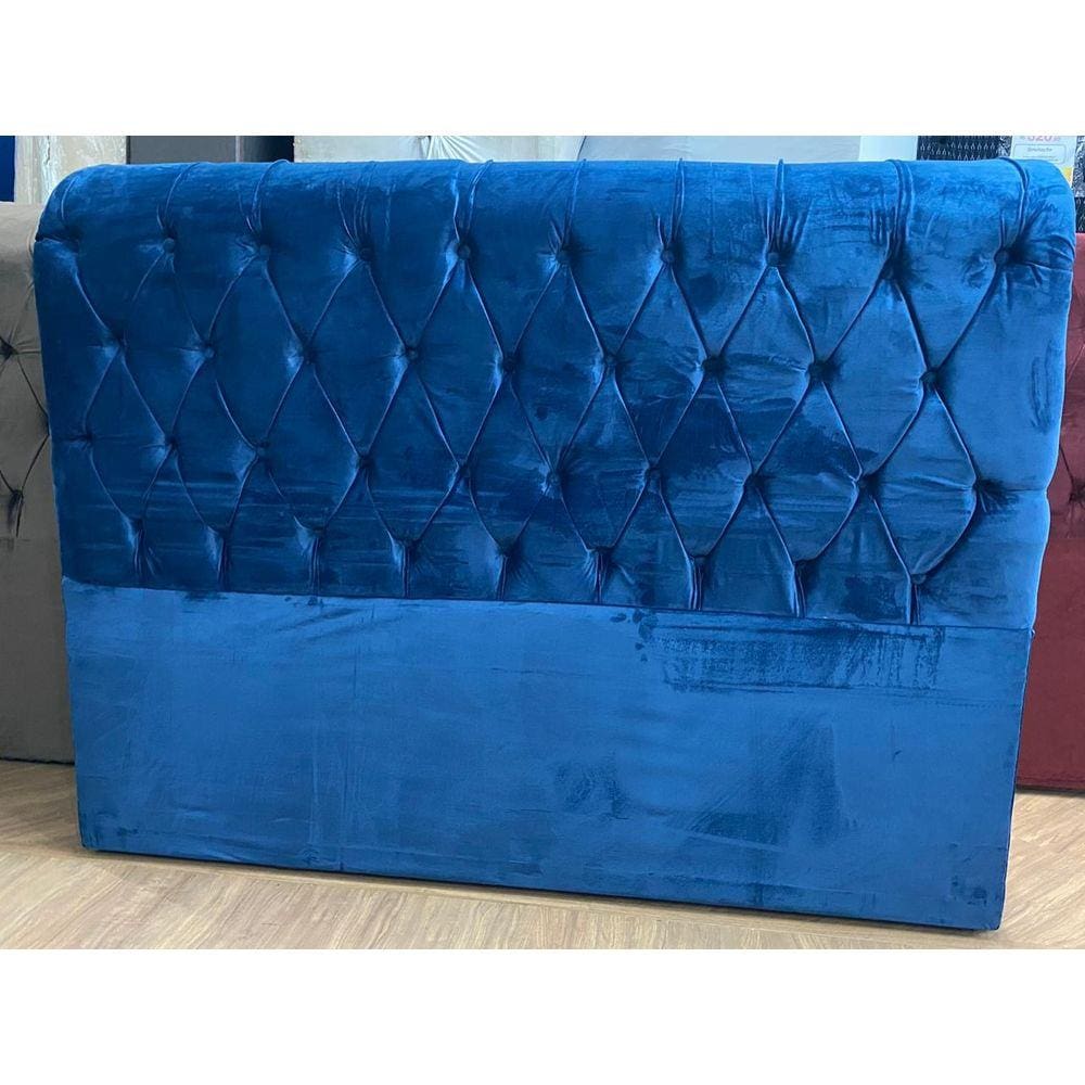 Cabeceira Queen Size Luxo Premium Sued Veludo 1.60