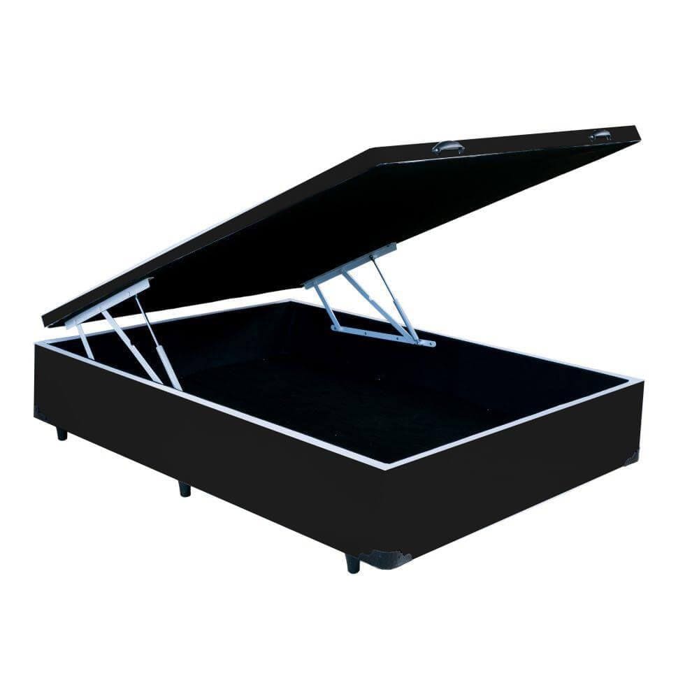 Base Baú Cama Box Viúva 41x188x128 Cor Preto