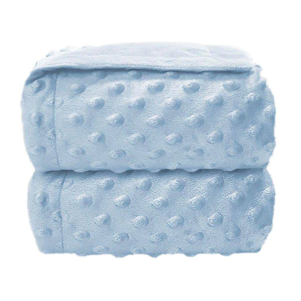 Manta Infantil Dots Lisa – Azul Bebê