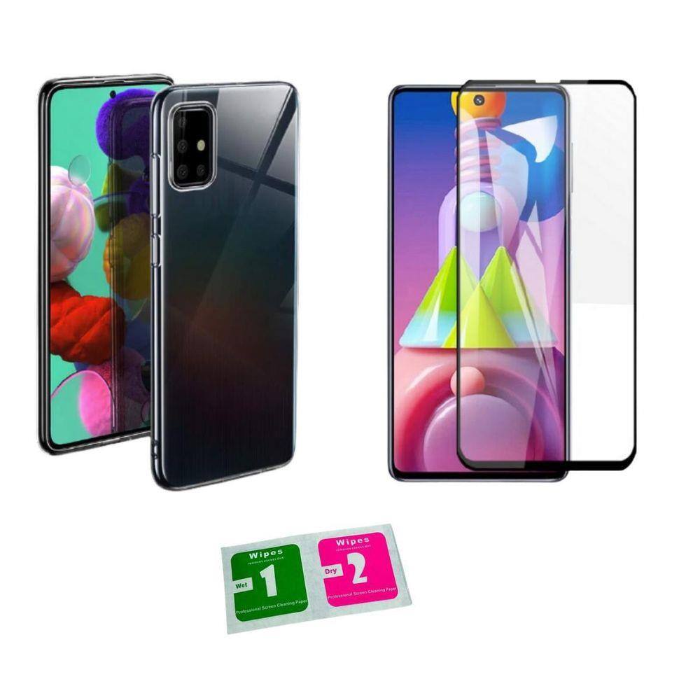 Capa Samsung Galaxy M51 Transparente + Película 9H Tela 6.4 | Extra