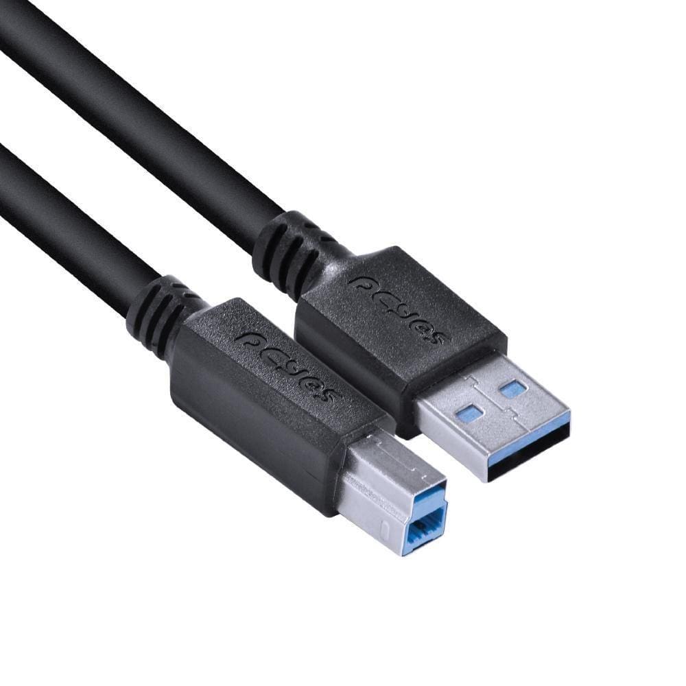 Cabo Impressora e Hd Externo Usb A 3.0 Macho para Usb B 3.0
