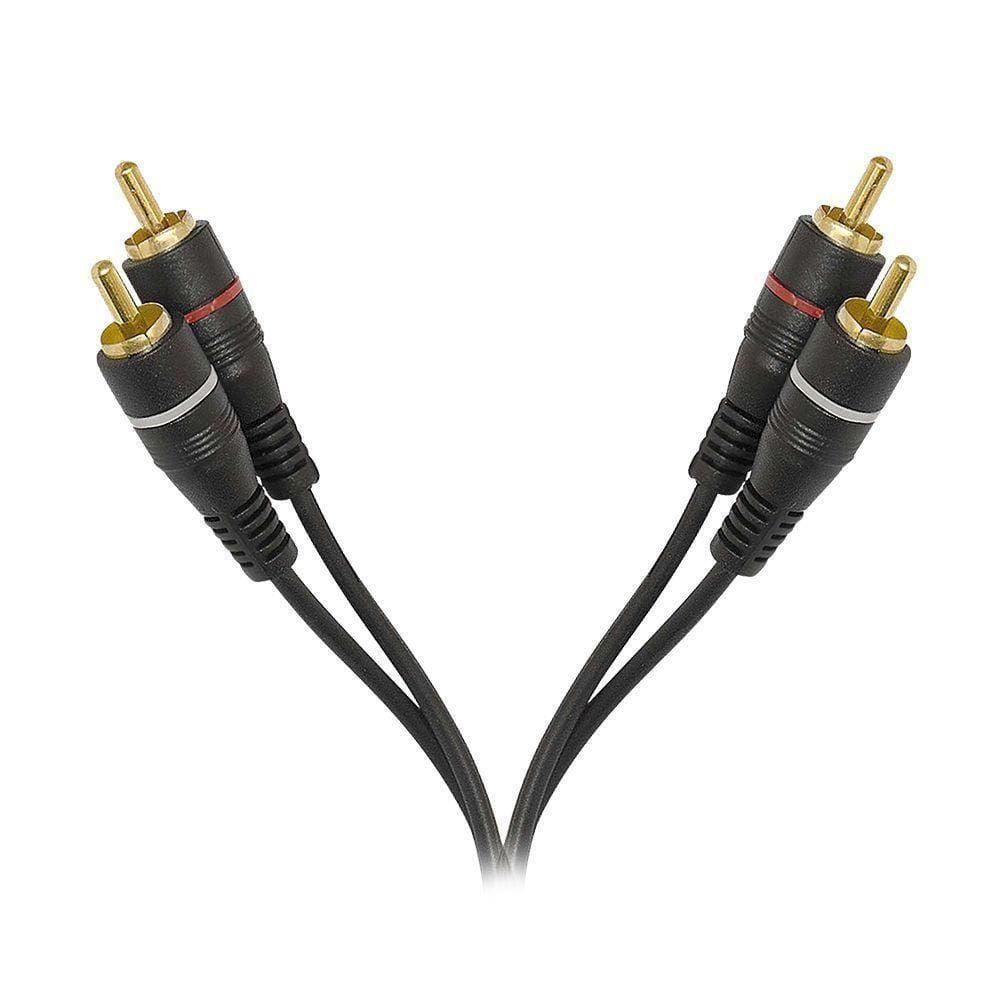 Cabo De Audio Evus Standard C-017 Gold 2rca+2rca Macho 1,5m