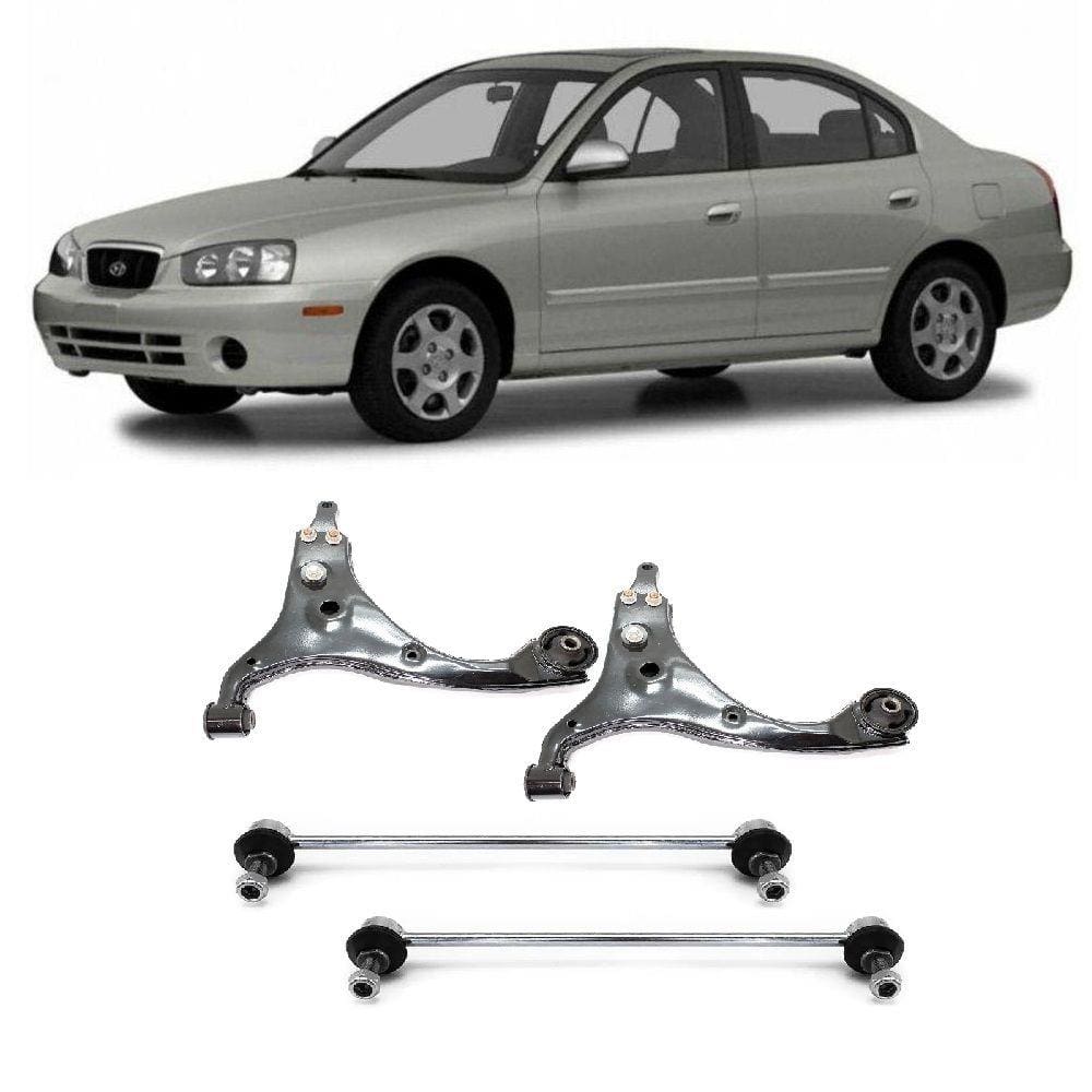 Bandeja + Bieleta Hyundai Elantra Dianteira 2006 Até 2008 O Par