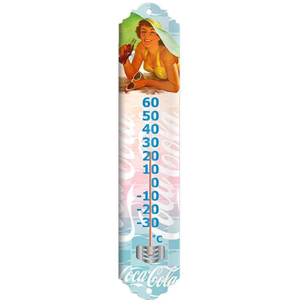 Termômetro COCA COLA em Metal Decorativo - Pin Up Fancy Hat