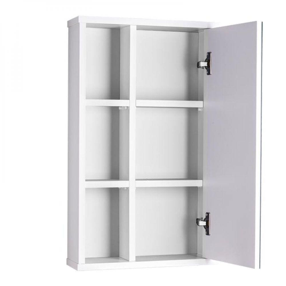 Armário para Banheiro com Espelho Milano Branco