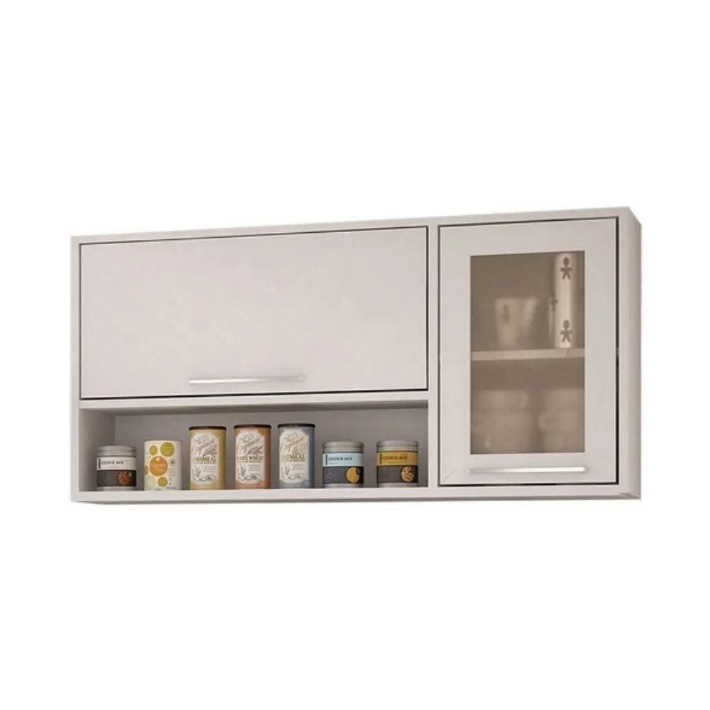 Armário Aéreo 2 Portas Paris Sallêto Branco