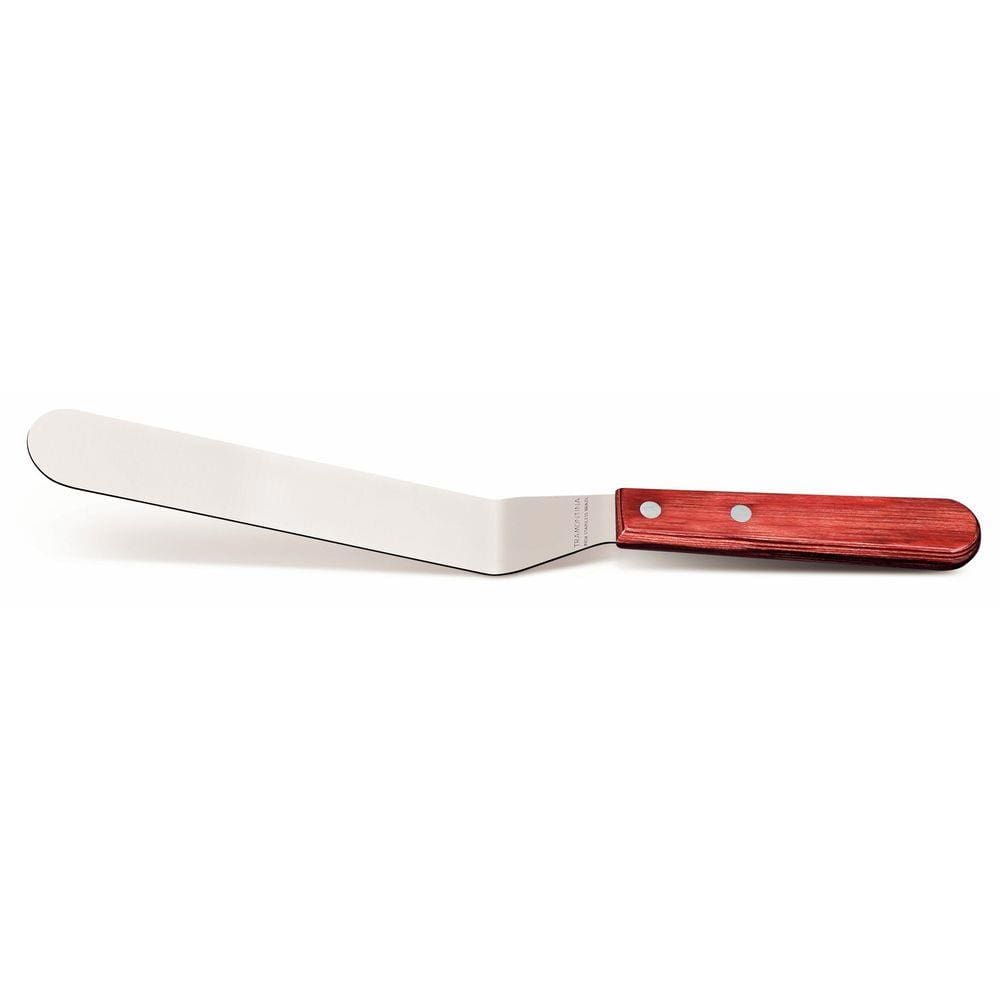 Espátula para confeiteiro 7" Tramontina em Aço Inox Cabo Madeira Polywood Tramontina