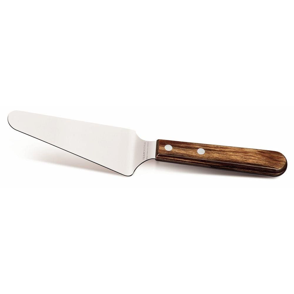 Espátula para bolo 5" Tramontina em Aço Inox e Cabo Madeira Polywood Castanho Tramontina