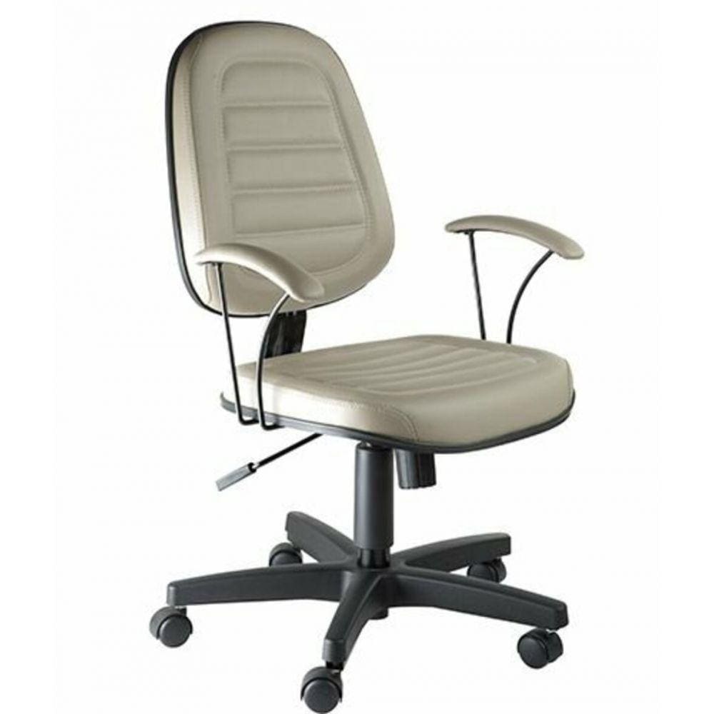 Cadeira Executiva Com Braços Linha Office Siena Cinza