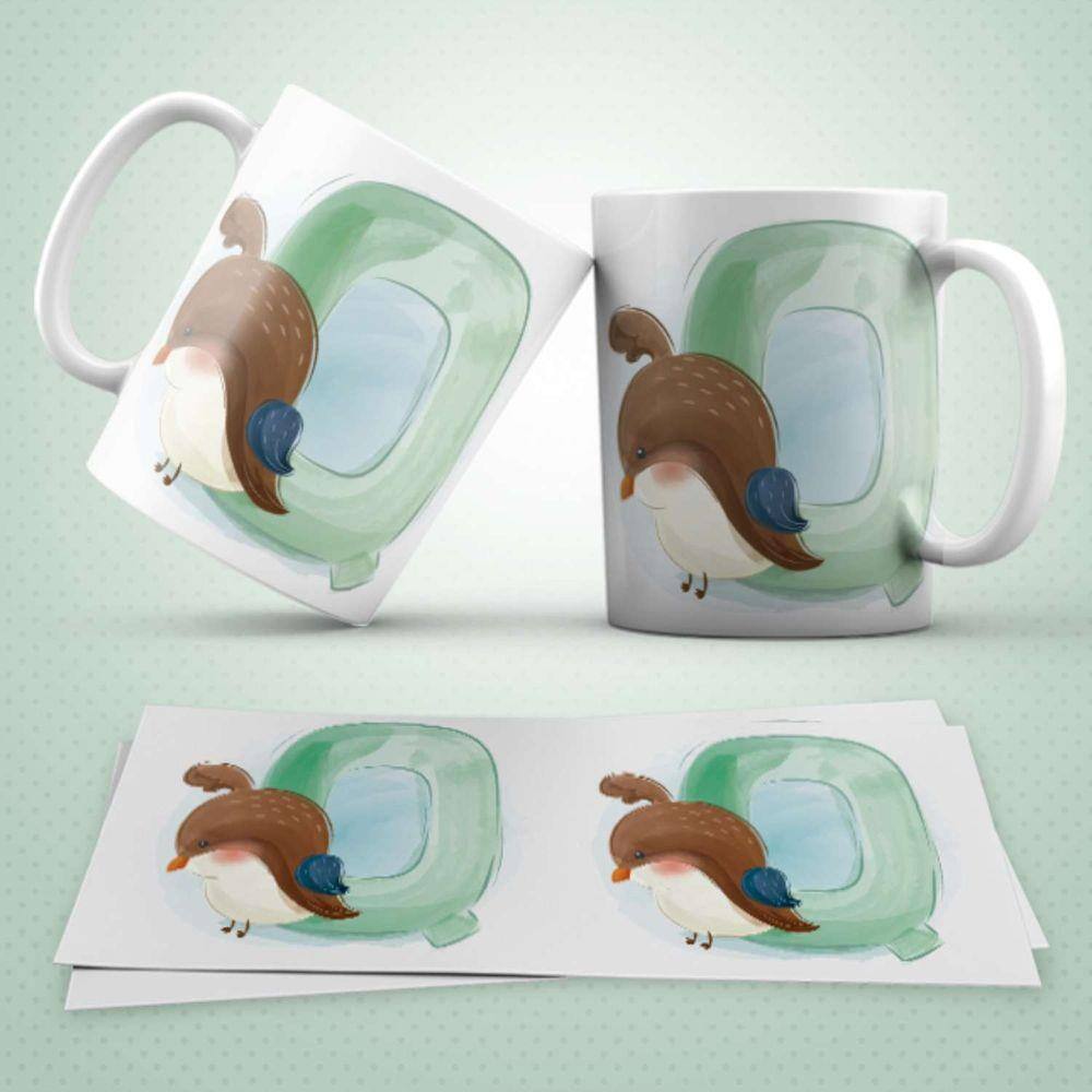 Caneca Personalizada Infantil Letra Q