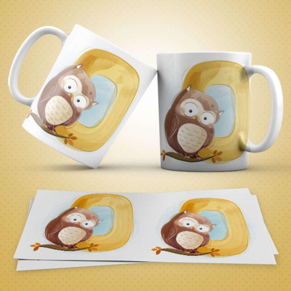 Caneca Personalizada Infantil Letra O