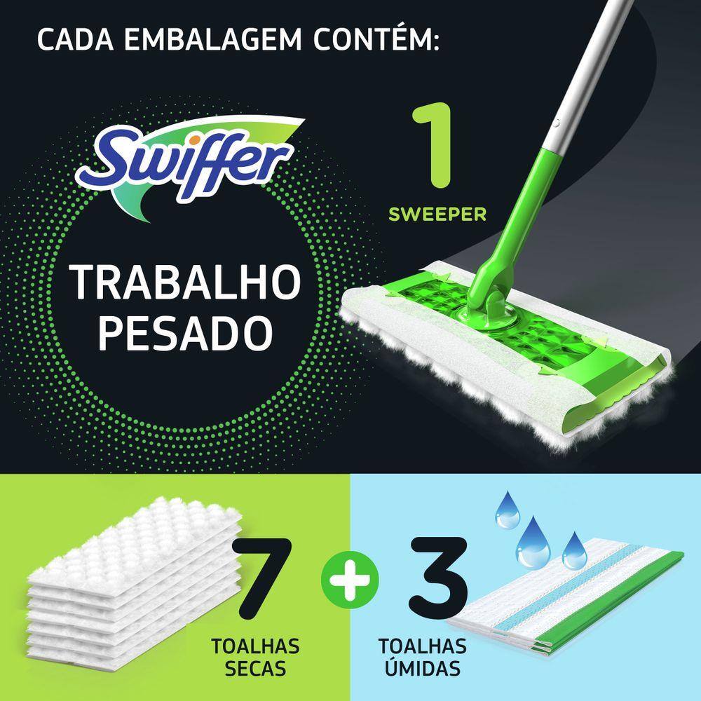 Swiffer Starter Kit Moop p/ limpeza | Extra