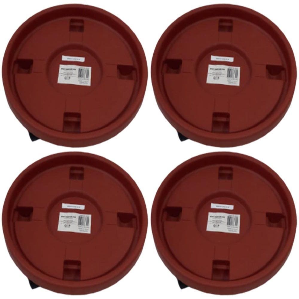 Kit Suporte Botijão De Gás Vaso de Flores Com Rodinhas 4 Pçs
