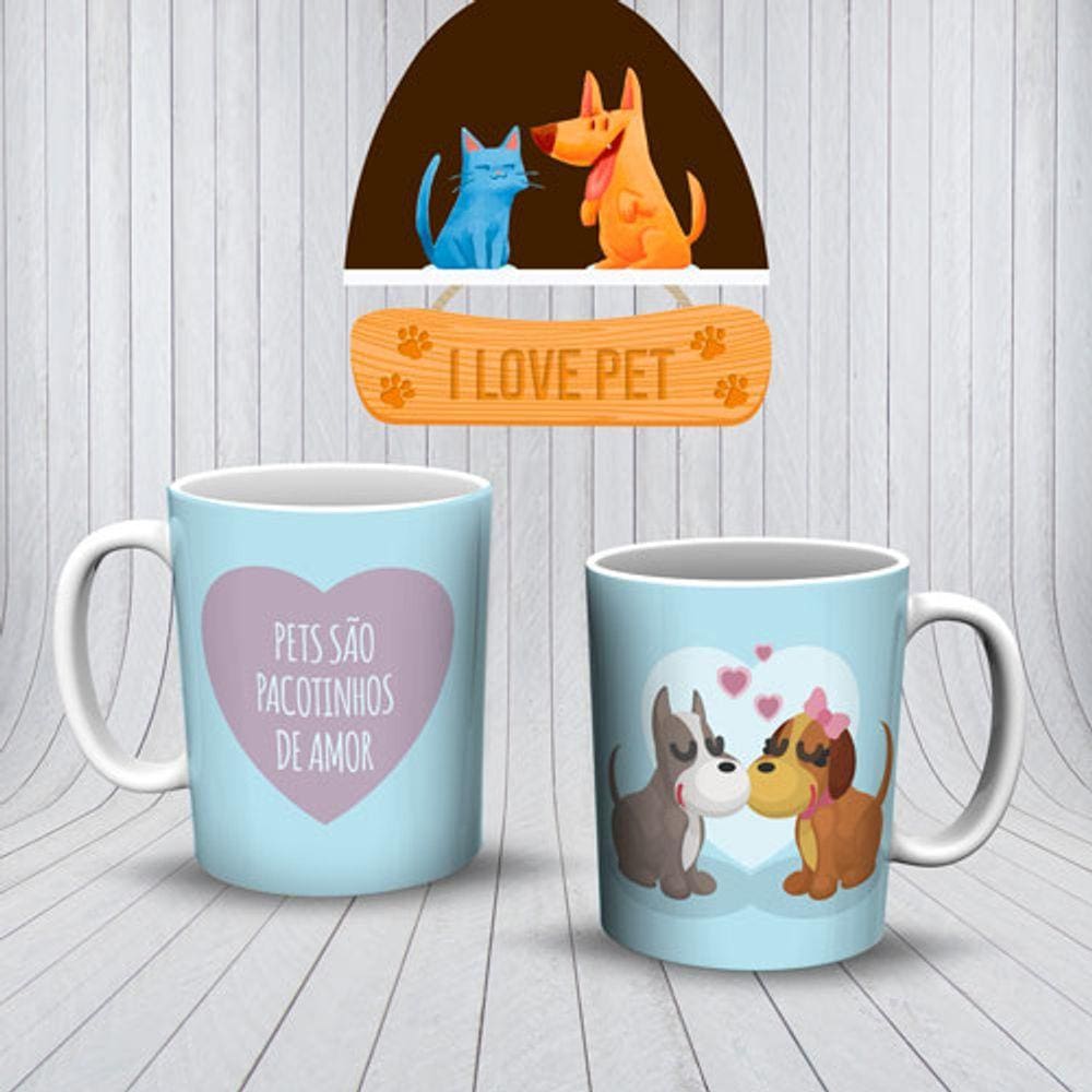 Caneca Personalizada Pet`s Animais de Estimação 23