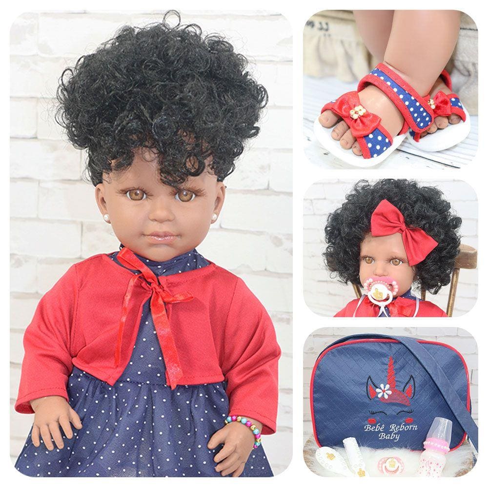 Boneca Bebê Reborn Real 18 Itens Bolsa Maternidade Promoção