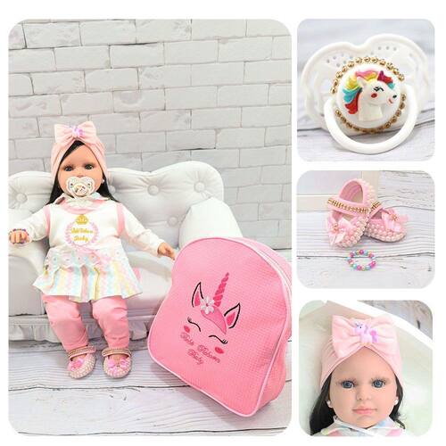 Boneca Bebe Reborn Menina Real + Enxoval Completo