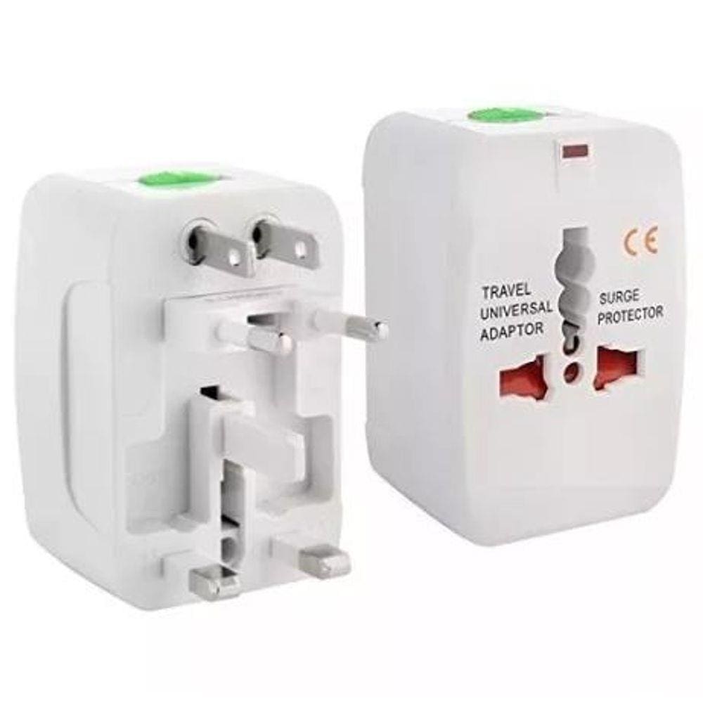 Adaptador Tomada Universal Internacional Uk Eua Europa Asia