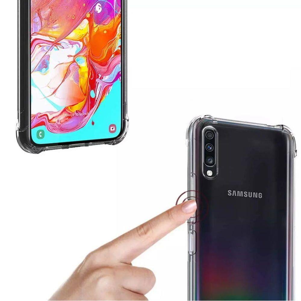 Capa Capinha Case Silicone Premium Anti Impacto Samsung Galaxy A50  Transparente | Extra
