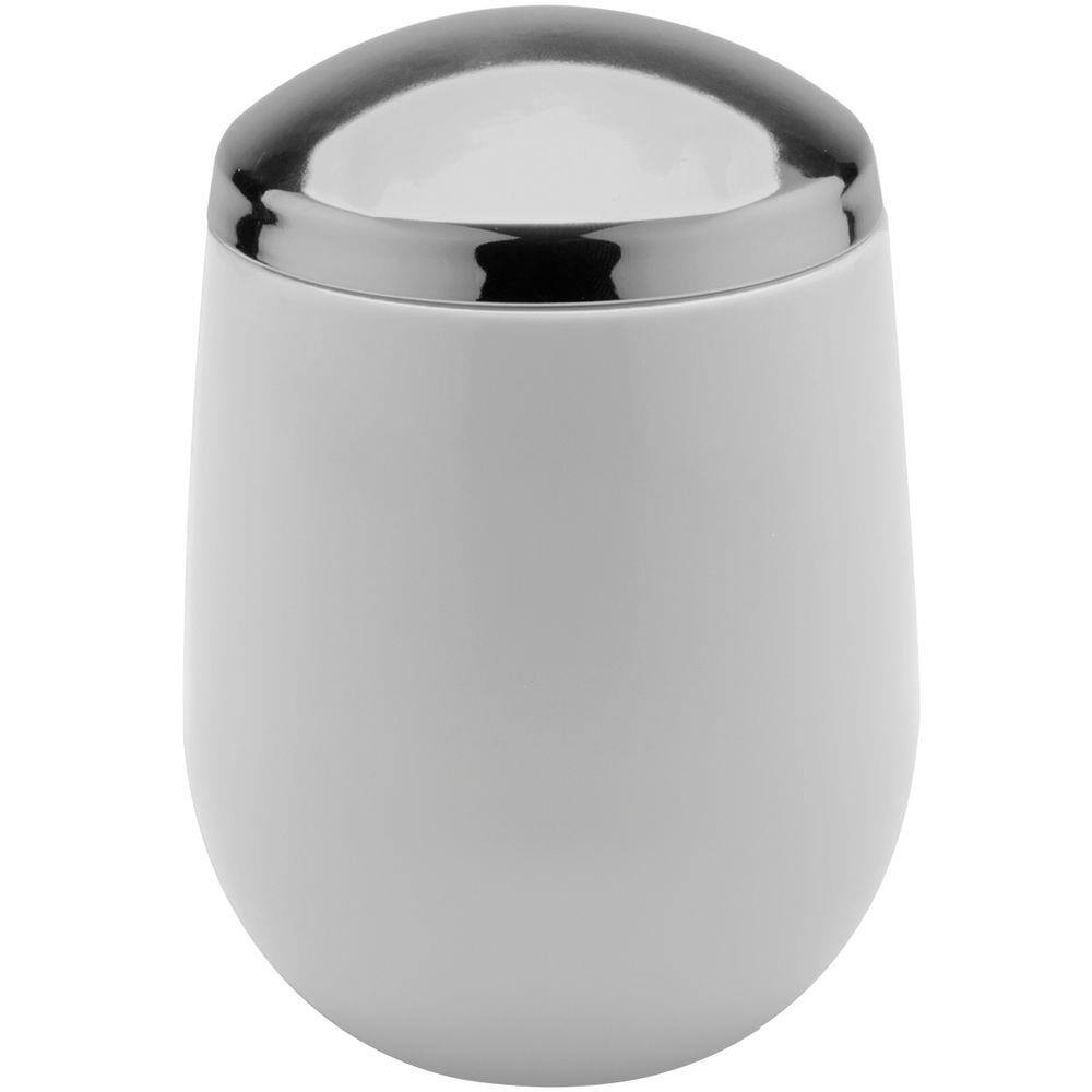 Porta Algodão Cotonete Pote Para Pia Banheiro Bancada Belly Branco
