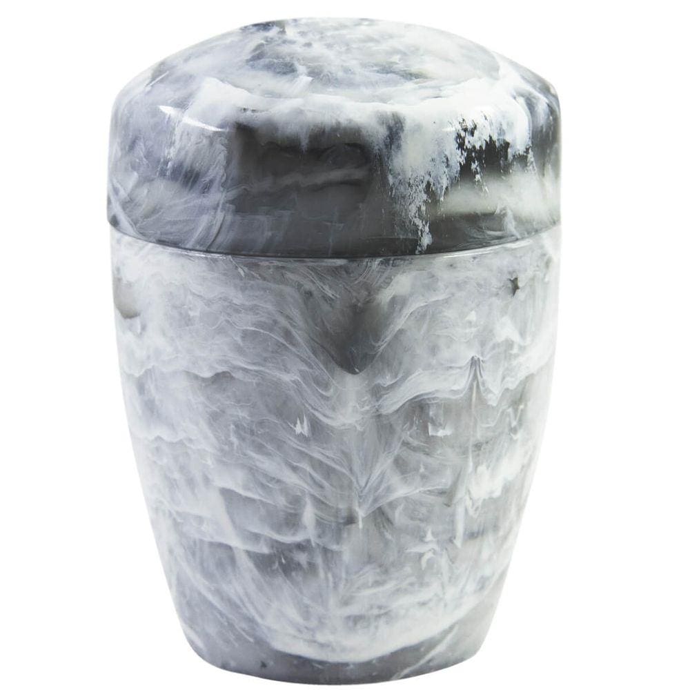Suporte Porta Algodão Cotonete Plastico Design Marmorizado Branco Carrara